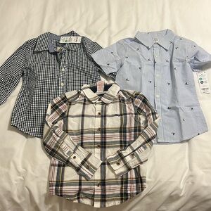 Boys Dress Shirts 4T/XS - NWT - 3pcs